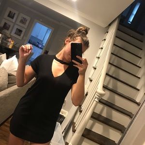 Black t-shirt dress